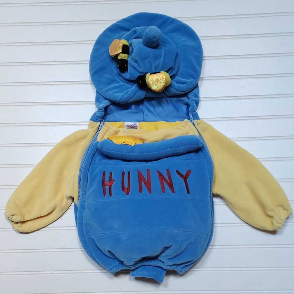 Vintage The Disney Store Winnie the Pooh Honey Pot Infant Costume Size 6-12MTHS
